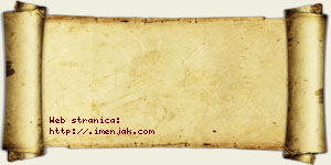 Jana Klincov vizit kartica